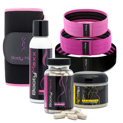 booty maxx butt enhancement pills & cream & waist slimmer & booty fitness band butt exercise equipment